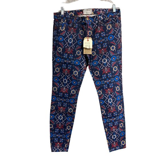 NWT Current/Elliott The Ankle Skinny Midnight Tapestry 32 - Picture 1 of 5